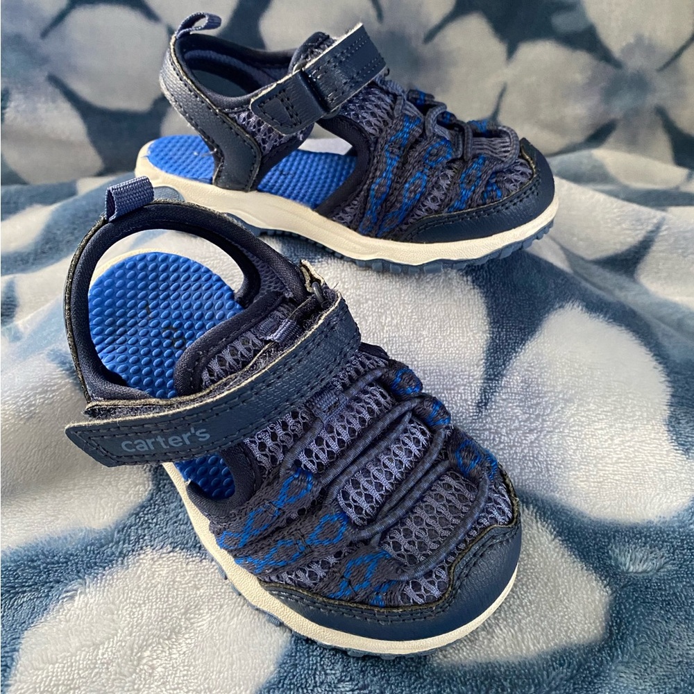 Carter’s Toddler Blue Sandals with Velcro Strap